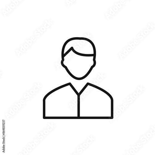 Male Profile Man Icon for Personal User Accounts and Health Tracking