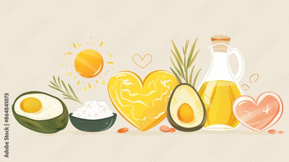 A diagram explaining how high oleic acids help improve cardiovascular health by reducing cholesterol levels. A diagram explaining how high oleic acids help improve cardiovascular health by reducing cholesterol levels.