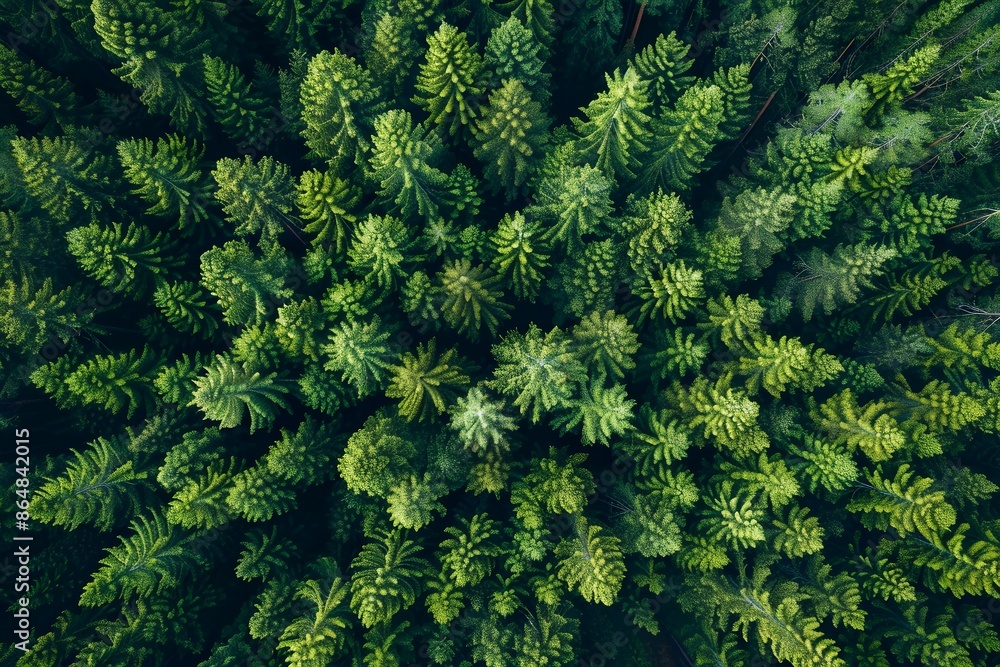 Aerial view of a pine forest in summer, with dense trees arranged in an intricate pattern resembling a mandala. The photo captures the beauty and complexity from above, showcasing lush greenery agains Aerial view of a pine forest in summer, with dense trees arranged in an intricate pattern resembling a mandala. The photo captures the beauty and complexity from above, showcasing lush greenery agains