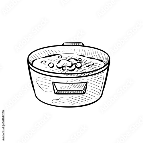 soup handdrawn illustration