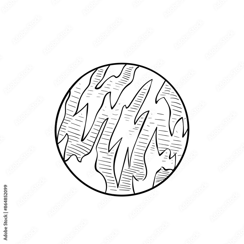 planet handdrawn illustration planet handdrawn illustration