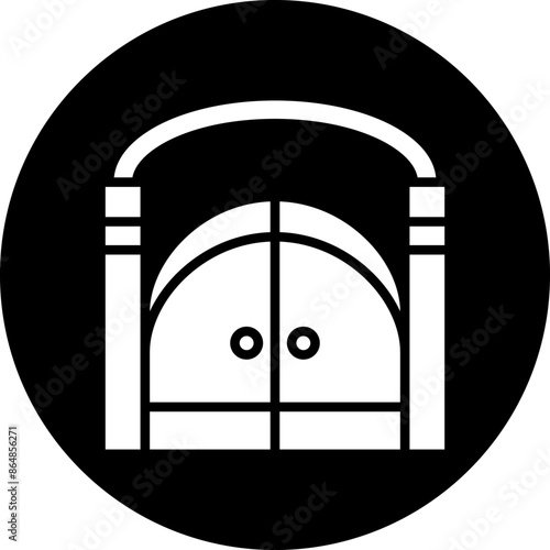 Cementery Gate Icon Style