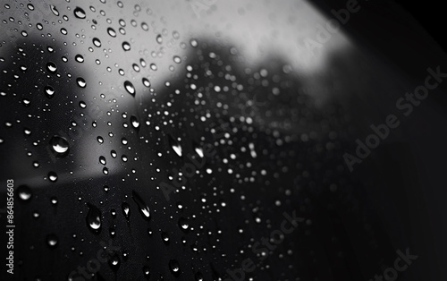 water drops on a surface