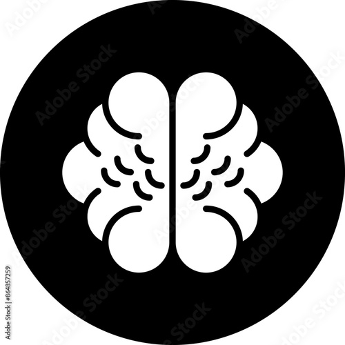 Human Brain Icon Style