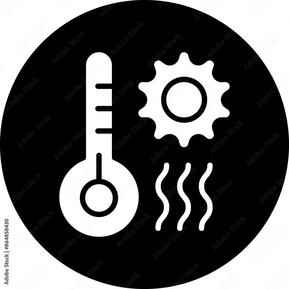 Hot Weather Icon Style Hot Weather Icon Style
