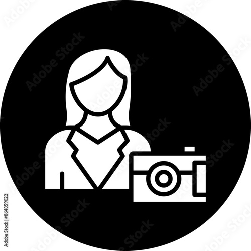 Female Vlogger Icon Style