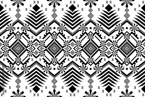 Ethnic seamless pattern geometric tribal backdrop