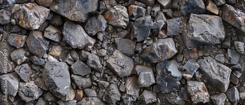 Wallpaper Mural Panoramic close-up, high detail scan of conglomerate material, Generative AI Torontodigital.ca