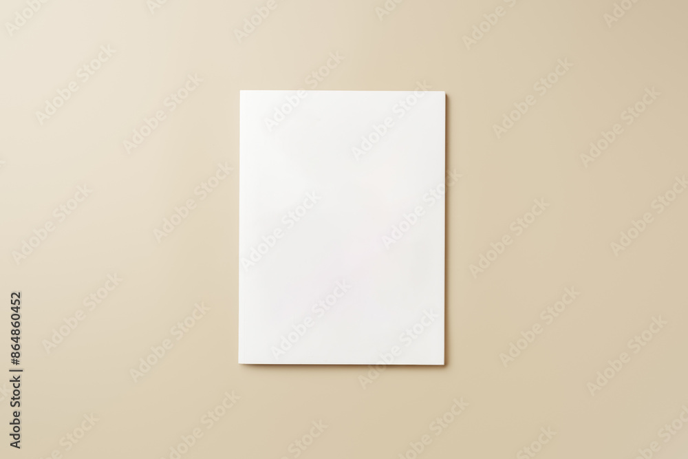 Stack of blank paper on beige background Stack of blank paper on beige background