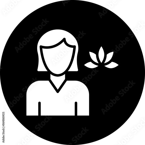 Massage Therapist Icon Style