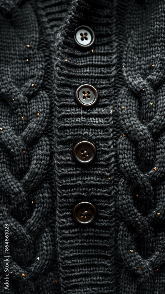Close-up of a knitted wool sweater highlighting the stitch patterns, 8K, Full HD. Close-up of a knitted wool sweater highlighting the stitch patterns, 8K, Full HD.