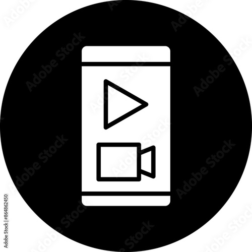 Mobile Live Stream Icon Style