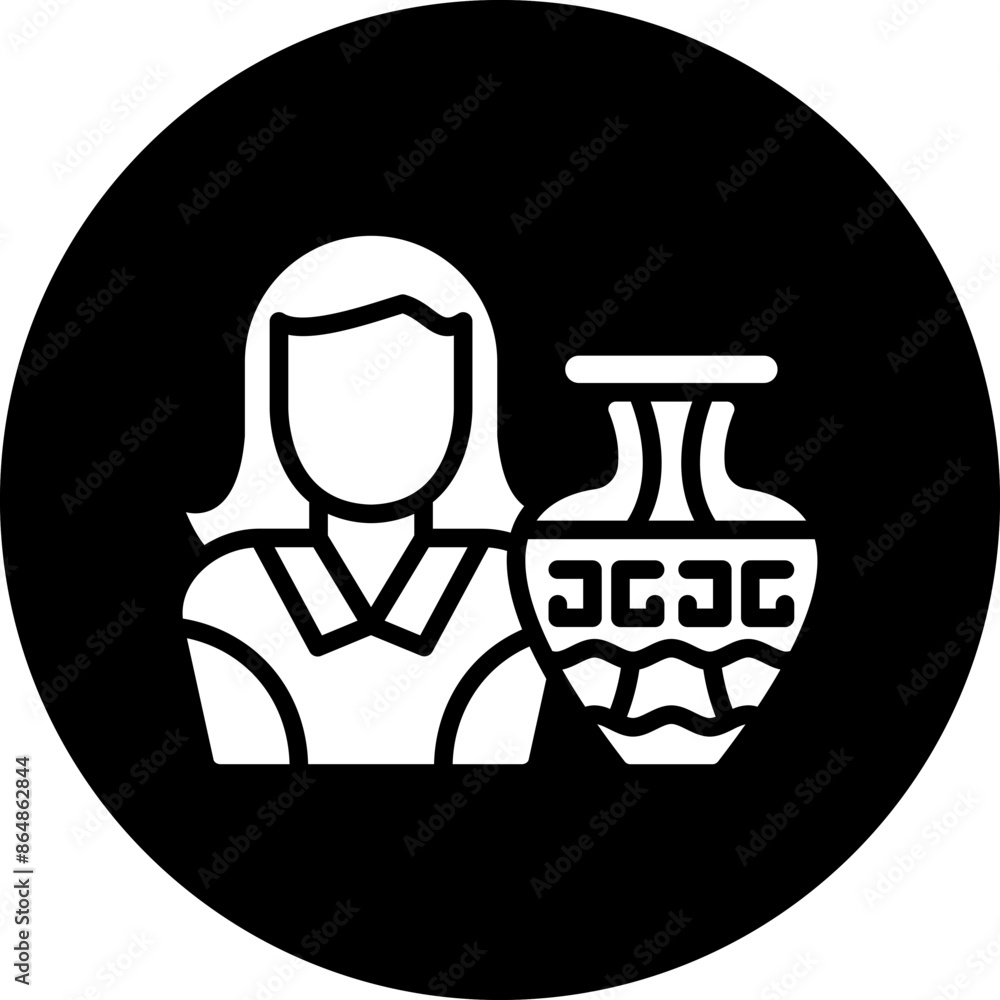Curator Female Icon Style Curator Female Icon Style
