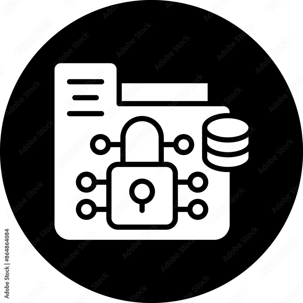 Obraz premium Data Encryption Icon Style