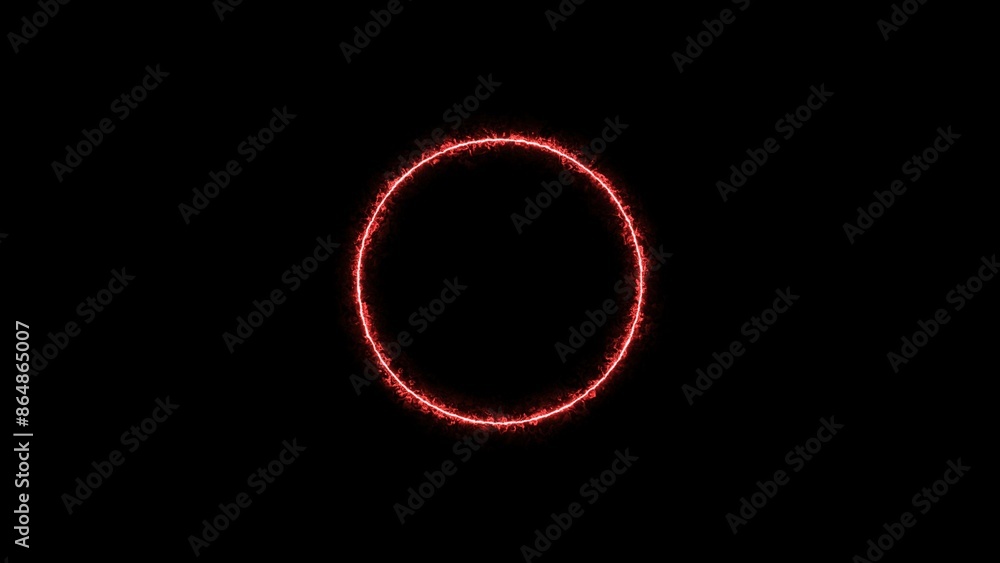 Neon light circle frame rotation loading background 4k illustration. Neon light circle frame rotation loading background 4k illustration.