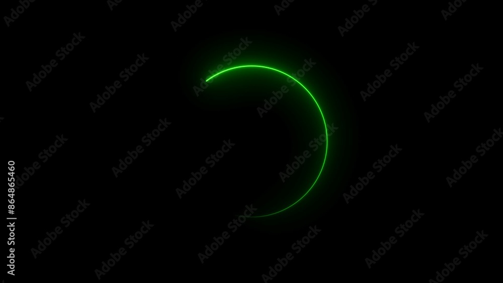 Neon light circle frame rotation loading background 4k illustration. Neon light circle frame rotation loading background 4k illustration.