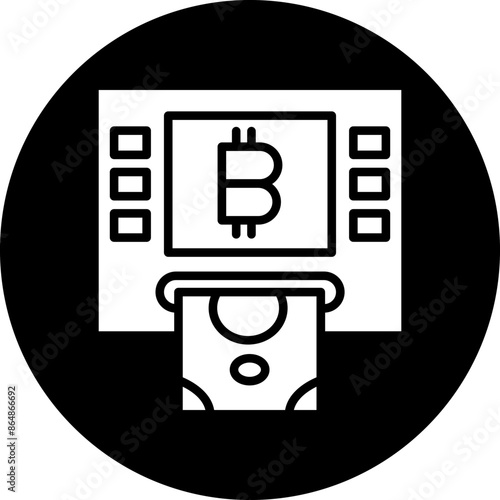 Cryptocurrency ATM Icon Style