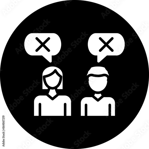 People Disagree Icon Style
