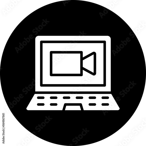 Videocall Discussion Icon Style