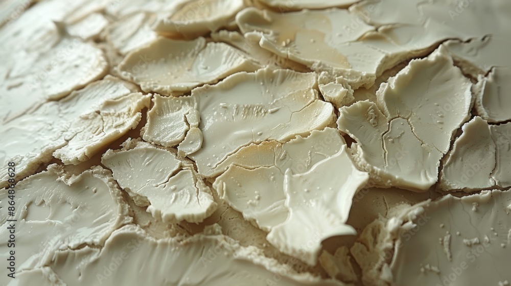 Close-up of cracks on the surface of a baked clay sculpture. Close-up of cracks on the surface of a baked clay sculpture.