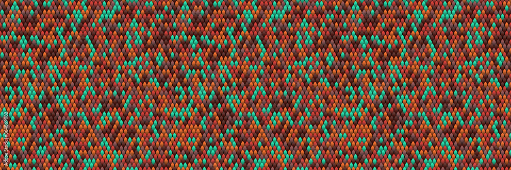 Multicolored Spherical 3D Pattern Seamless Background Multicolored Spherical 3D Pattern Seamless Background