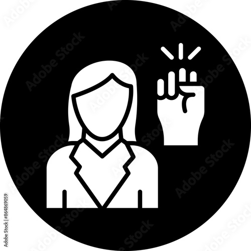 Activist Female Icon Style