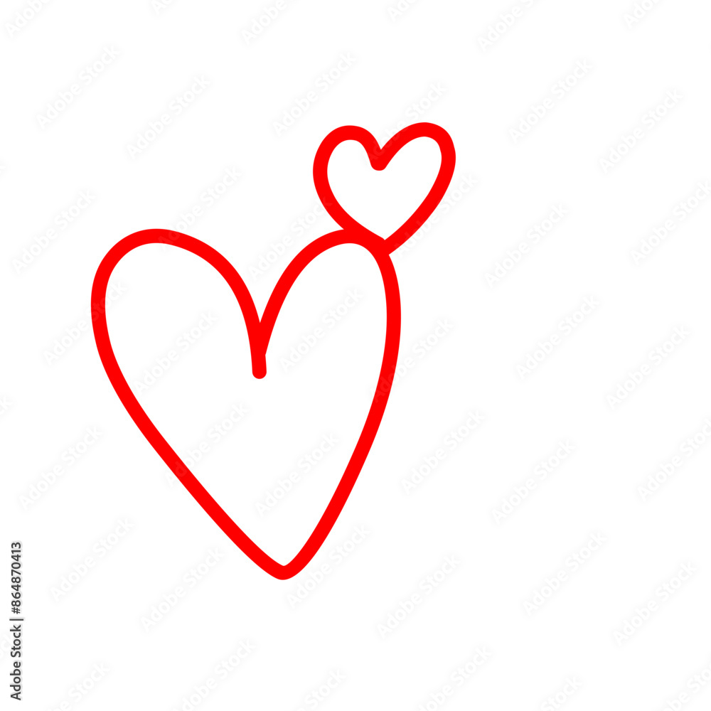 Love Heart line drawn Love Heart line drawn