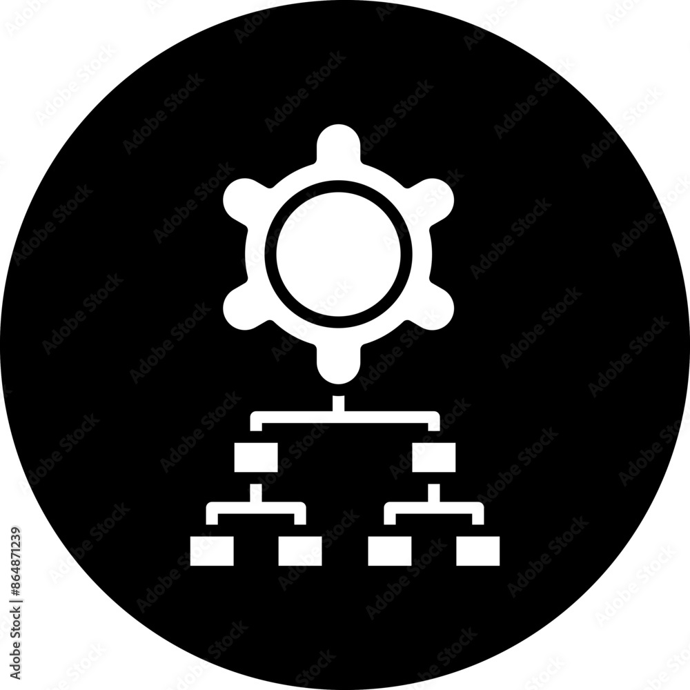 Fototapeta premium Expert System Icon Style