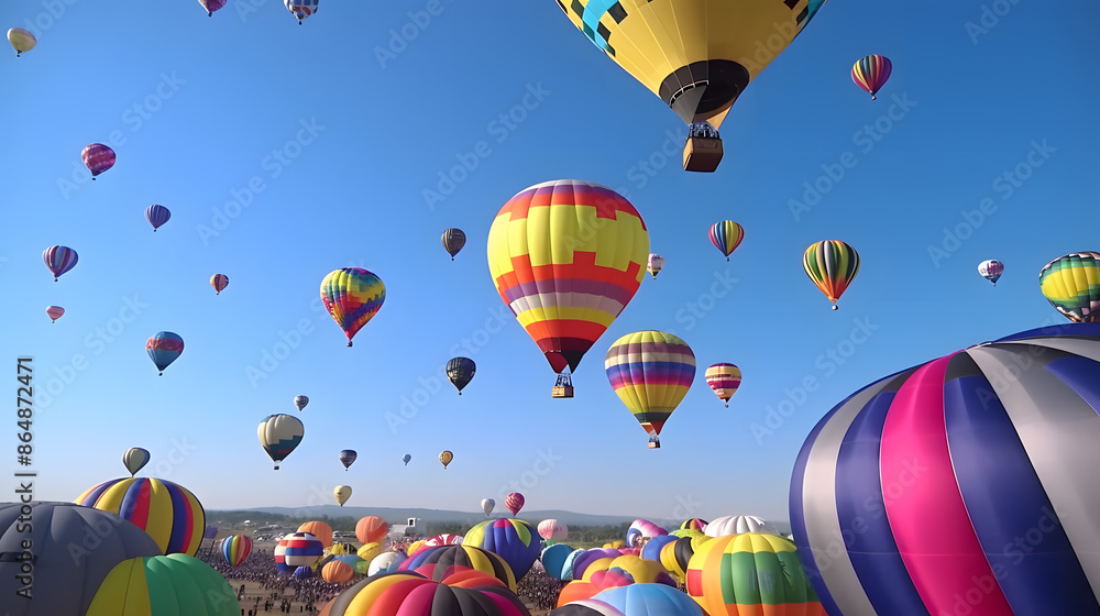 Fototapeta premium Colorful Hot Air Balloon Festival