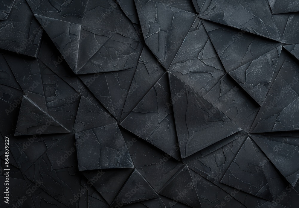 Cracked black slate background Cracked black slate background