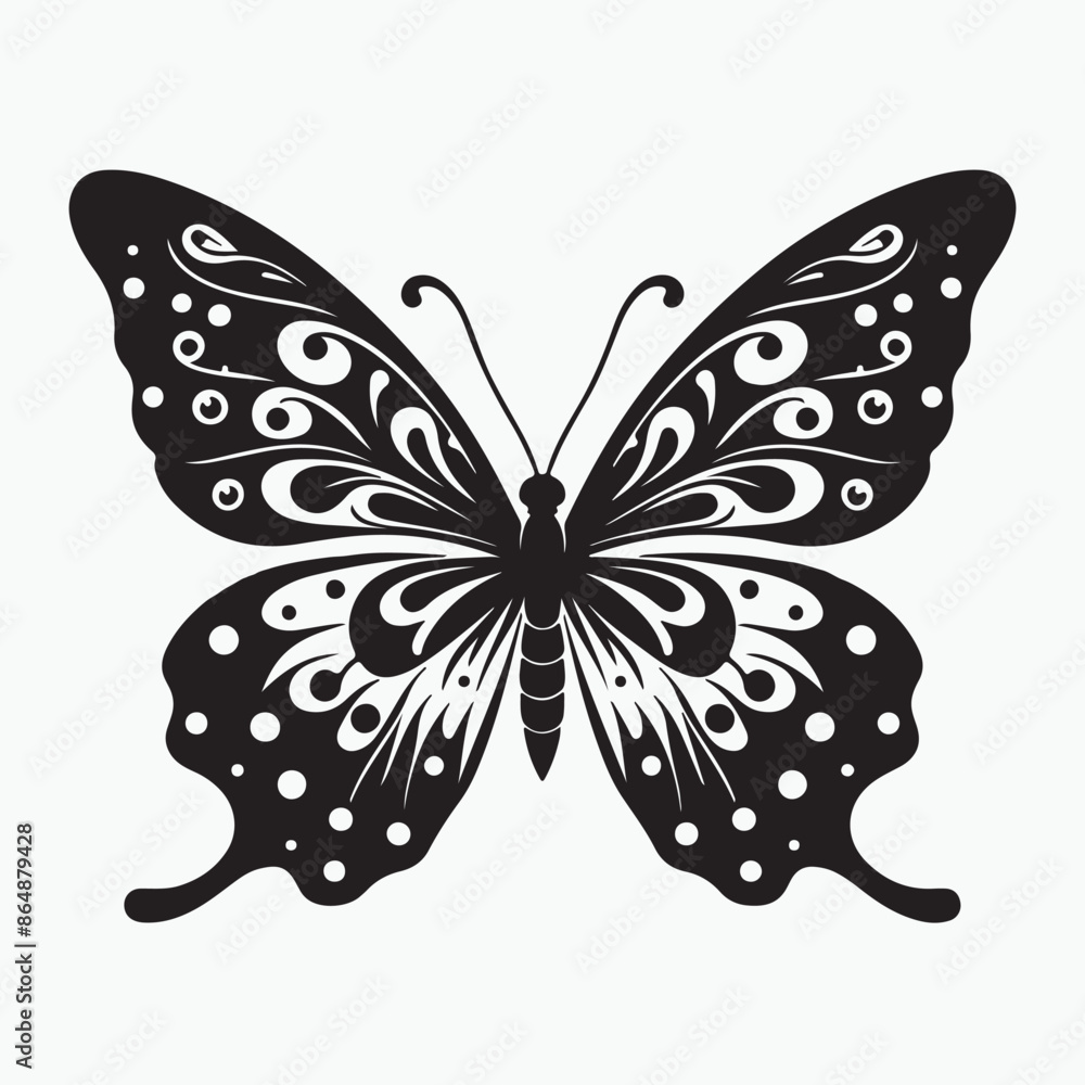 Beautiful butterfly vector art illustration Beautiful butterfly vector art illustration