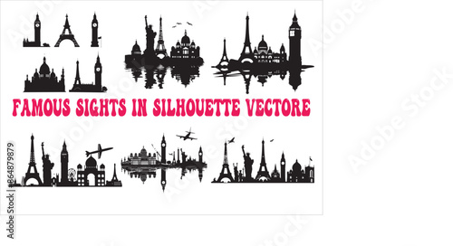  Iconic Landmarks in Silhouette 