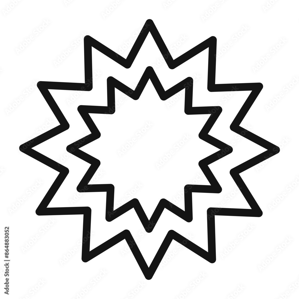 Bahai Faith Emblem Icon for Spiritual Communities Bahai Faith Emblem Icon for Spiritual Communities