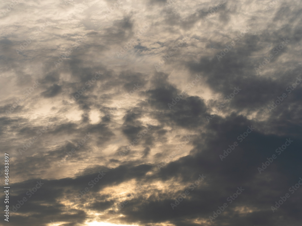 朝焼けの空と雲 朝焼けの空と雲