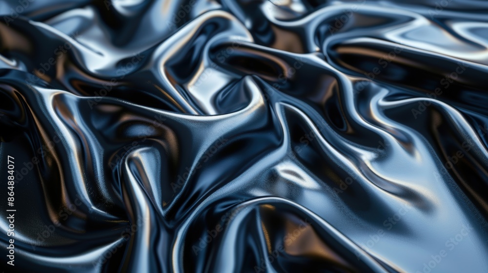 Close-up shot of the glossy finish of faux leather fabric, 8K, Full HD. Close-up shot of the glossy finish of faux leather fabric, 8K, Full HD.