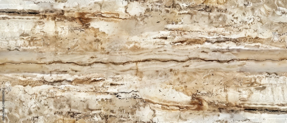 Panoramic close-up, high detail scan of travertine material, Generative AI Panoramic close-up, high detail scan of travertine material, Generative AI