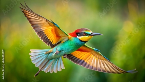 European Bee-eater, The Aerial Acrobat bird © Sunisadonphimai