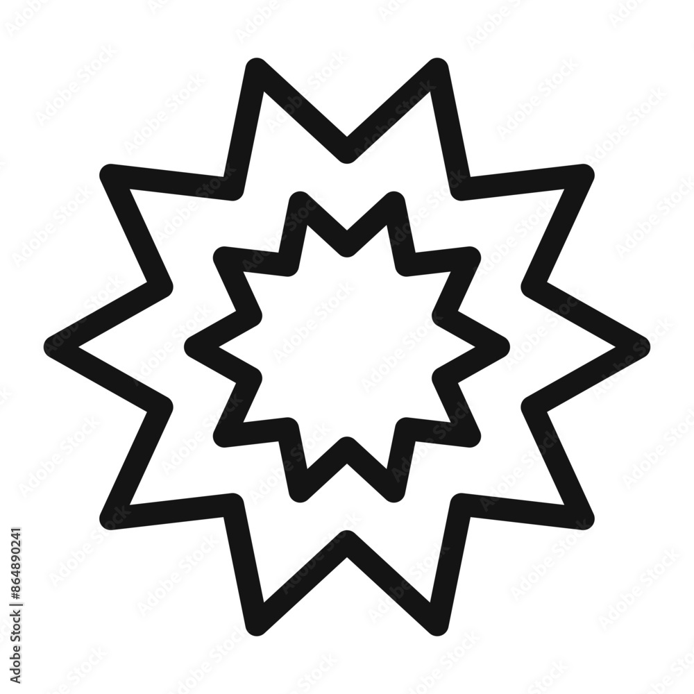 Bahai Religion Symbol Icon for Faith-Based Communities Bahai Religion Symbol Icon for Faith-Based Communities