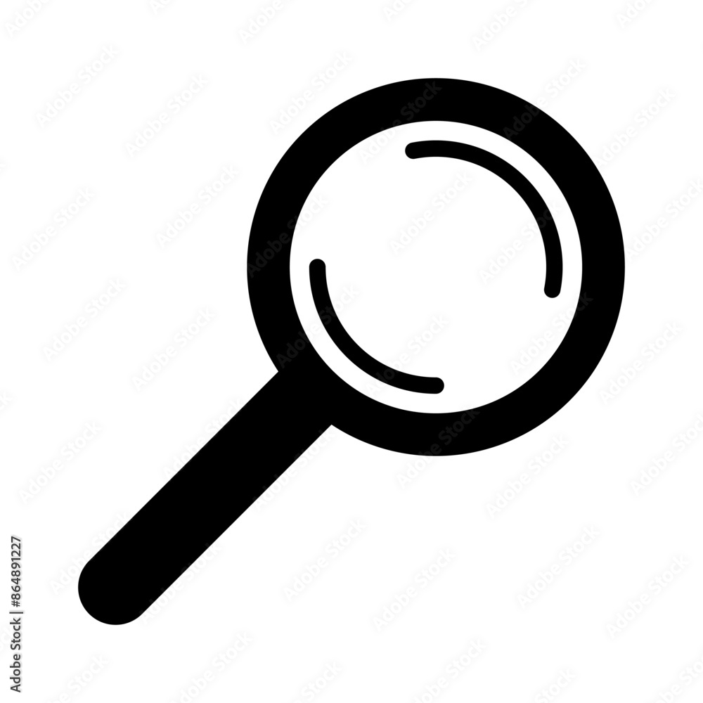 Magnifying glass icon, magnifier or loupe sign. Search icon. Magnifying glass icon, magnifier or loupe sign. Search icon.