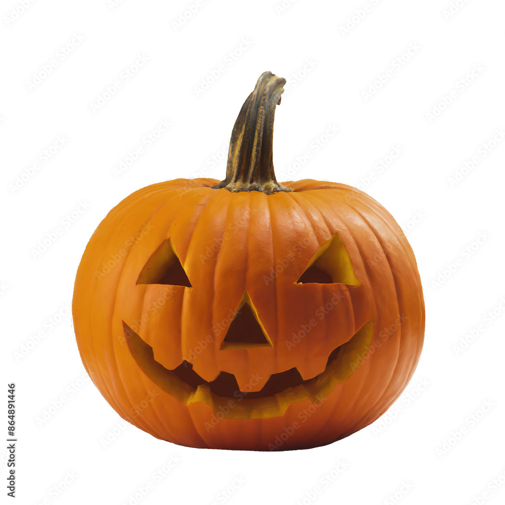 Fototapeta premium Halloween pumpkin isolated on transparent background