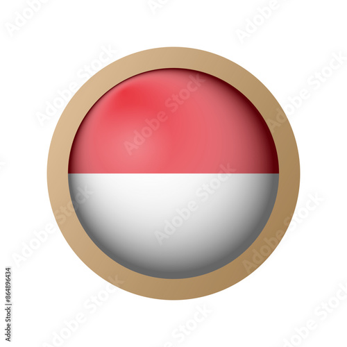 Free Download Round Flag Indonesia - GFXLoad