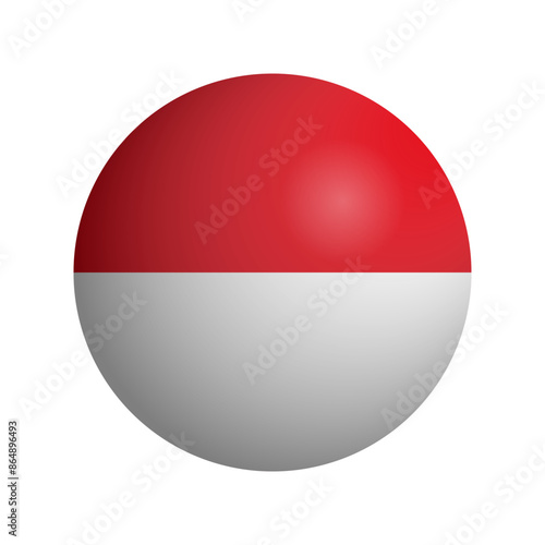 Free Download Round Flag Indonesia - GFXLoad