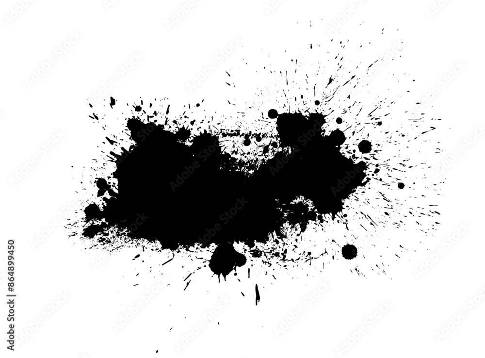 Abstract black blot object. hand drawing. Not AI. Vector illustration Abstract black blot object. hand drawing. Not AI. Vector illustration