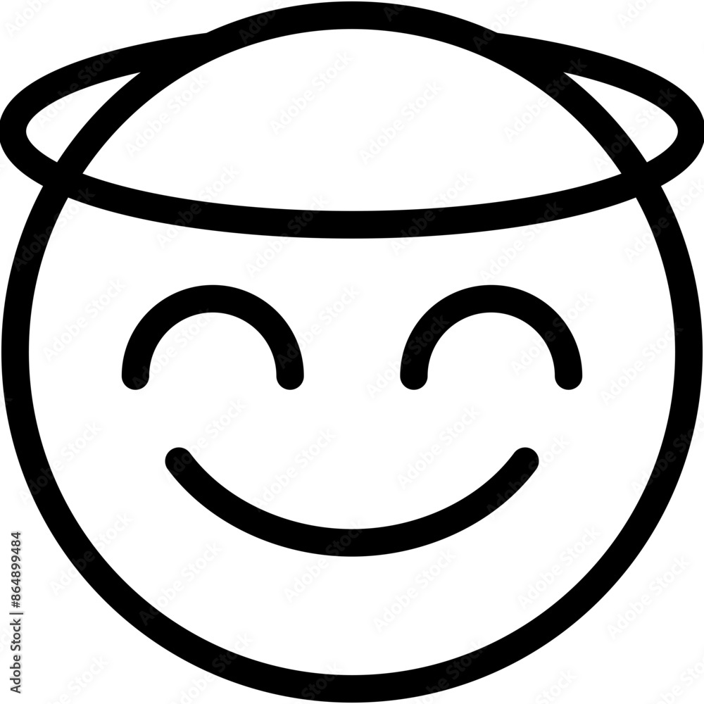 Vector Icon Innocent, Emoji, Smileys, Reaction, Feelings, Emotion Vector Icon Innocent, Emoji, Smileys, Reaction, Feelings, Emotion
