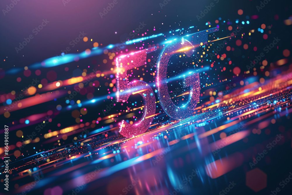 5G and LTE telecommunications background 5G and LTE telecommunications background