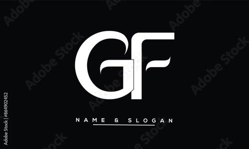 GF, FG, G, F Abstract Letters Logo Monogram