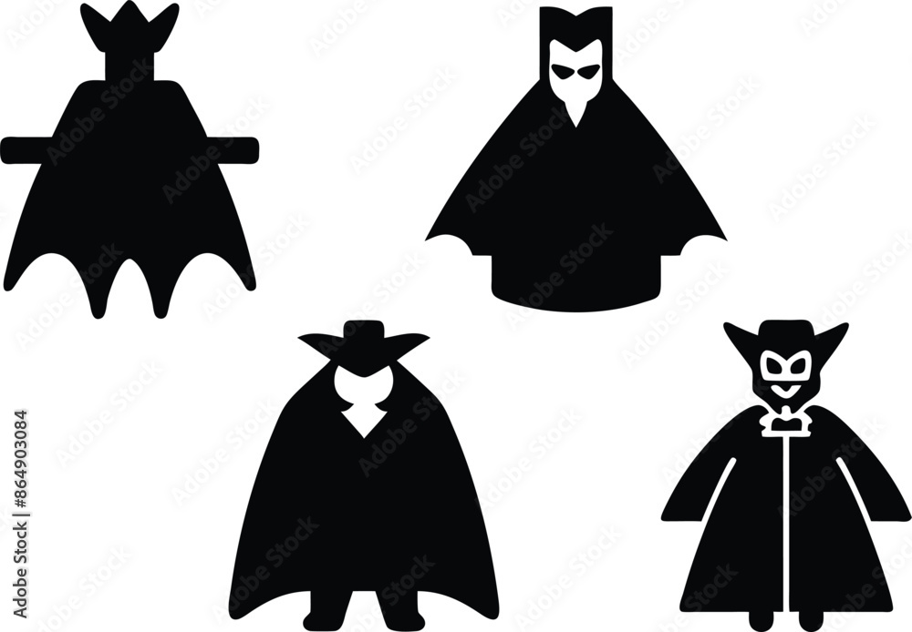 vampire fangs cape silhouette vampire fangs cape silhouette