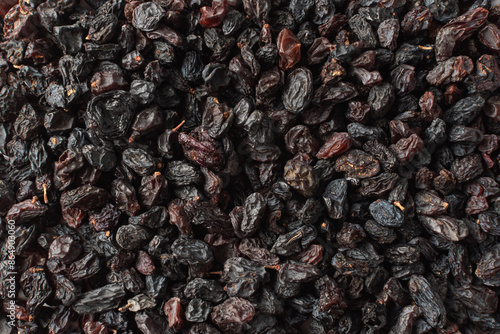 Dried raisins as a background image