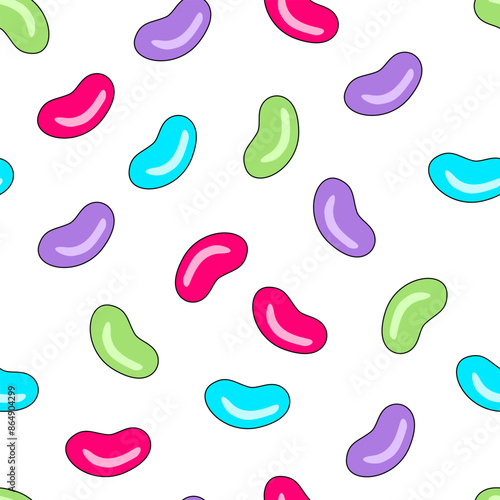 candy seamless pattern. Seamless pattern with candy. Cute candy pattern background. Jelly beans Seamless Pattern background. lollipop pattern.