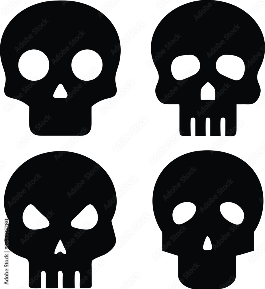 skull silhouette skull silhouette